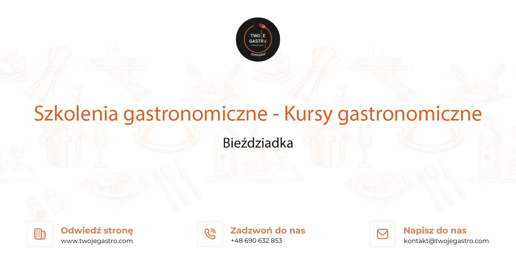 Szkolenia gastronomiczne w Bieździadce – Kursy gastronomiczne w Bieździadce