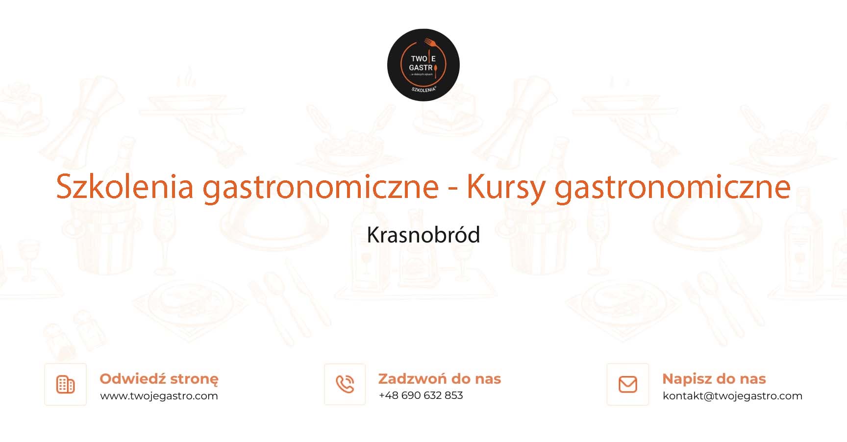 Szkolenia gastronomiczne w Krasnobrodzie – Kursy gastronomiczne w Krasnobrodzie